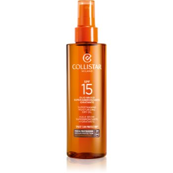 Collistar Special Perfect Tan Supertanning Moisturizing Dry Oil ulei pentru plaja SPF 15 - imagine 2